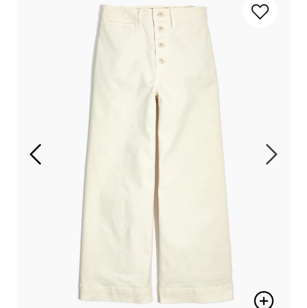 Emmett Wide-Leg Crop Pants: Button-Front Edition